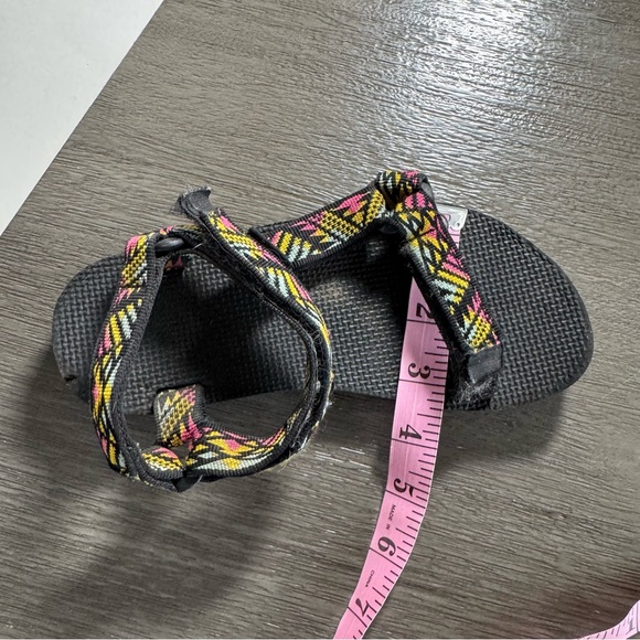 Teva Black Original Colorful Sandals 5 - Picture 11 of 11